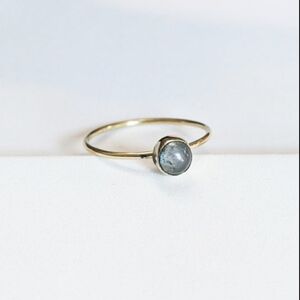 NWT Baizaar Round Moonstone Dainty Stacking Ring